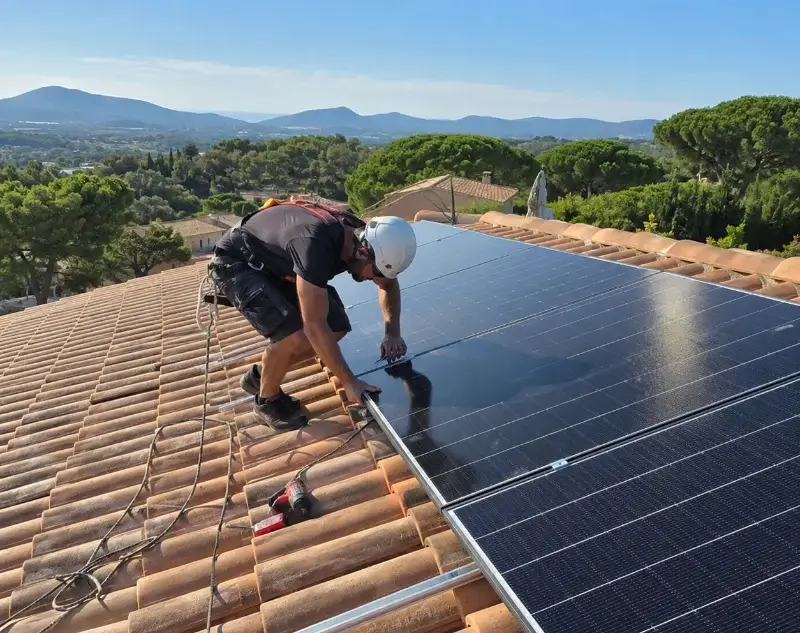 Installateur panneaux solaires Villeneuve — pose photovoltaïque sur toiture