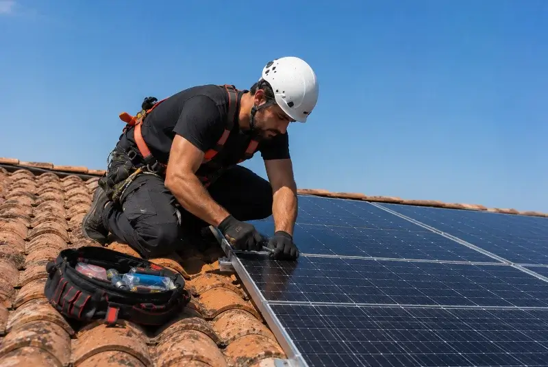 Maintenance et monitoring de panneaux solaires à Villeneuve