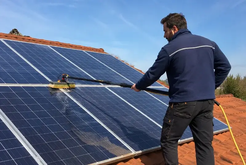 Nettoyage et entretien de panneaux solaires à Villeneuve